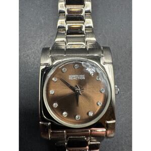 Kenneth Cole Reaction F3562621 Stainless Steel Brown Dial Watch 23mm Wide Band